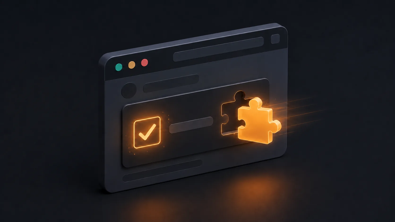 A puzzle piece completing a "verify you are human" challenge