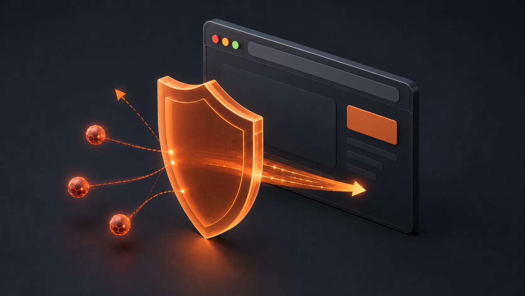 A hardened policy blocks private and metadata addresses while public traffic flows through